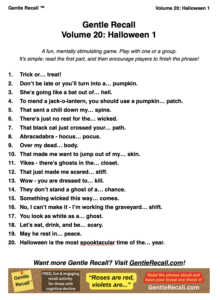 Gentle Recall Vol 20 Halloween 1 sample