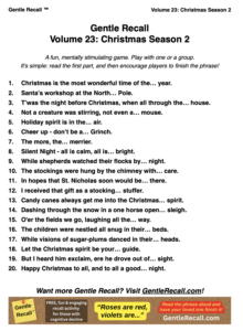 Gentle Recall Vol 23 Christmas Season 2 sample